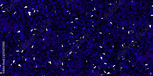 Light Blue, Red vector texture with bright snowflakes.