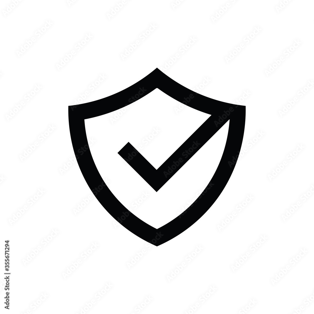 shield and check list logo icon shield and check list logo icon