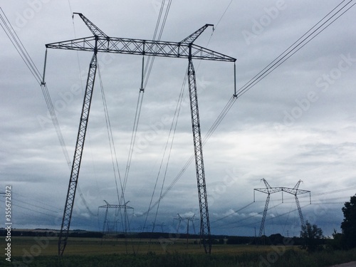 high voltage power lines