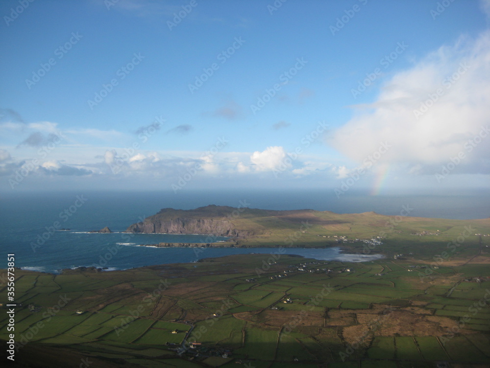 view of the sea from the hill