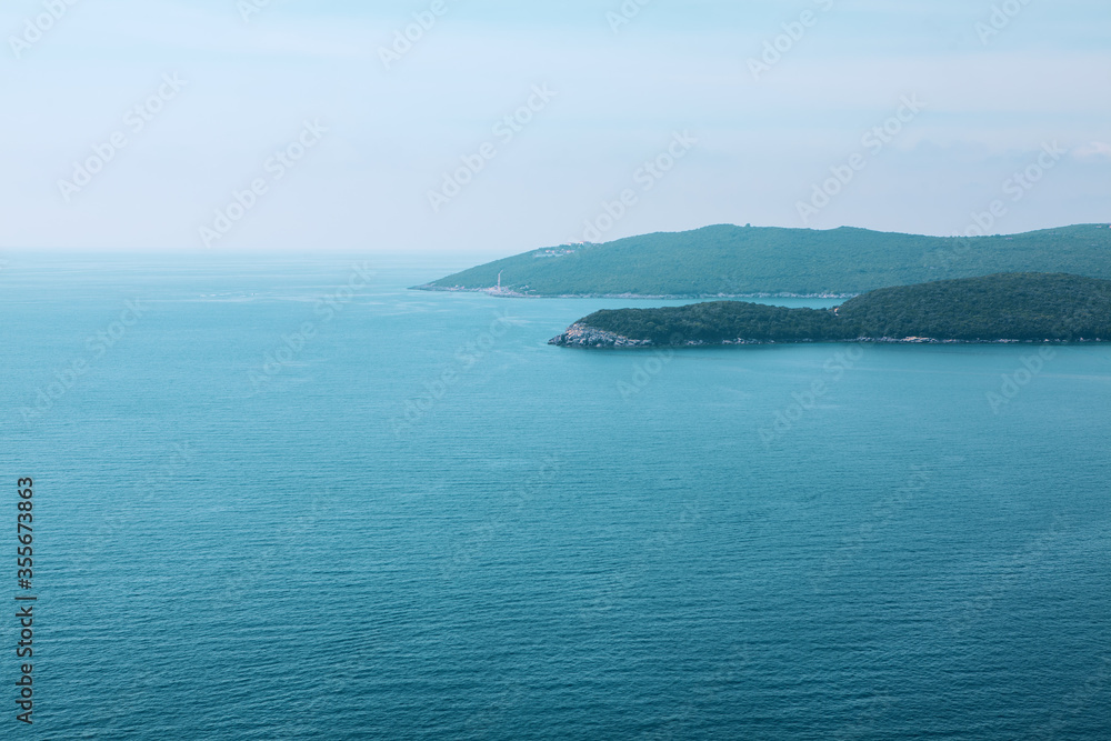 scenery with blue sea and islands scenery with blue sea and islands