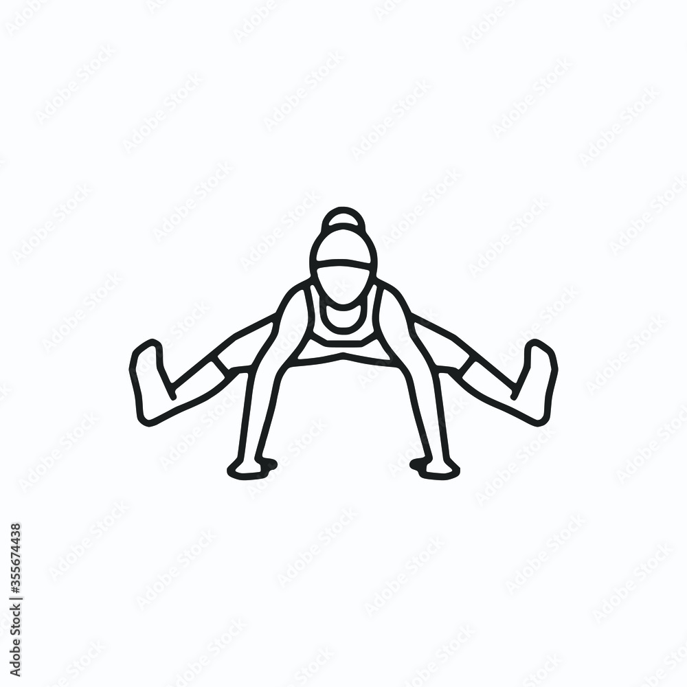 Vector illustration featuring a set of Yoga Pose icons Vector illustration featuring a set of Yoga Pose icons