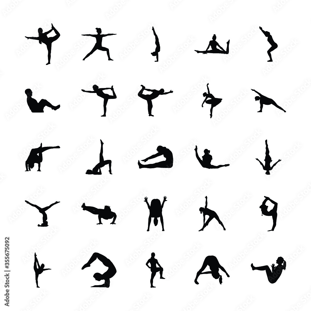 
Exercise Glyph Vector Icons
