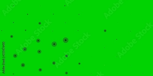 Light Blue, Green vector natural artwork with flowers.