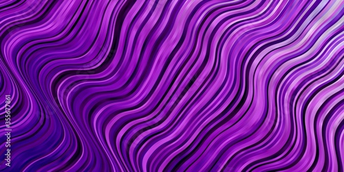 Light Purple vector layout with wry lines. Gradient illustration in simple style with bows. Pattern for websites, landing pages.