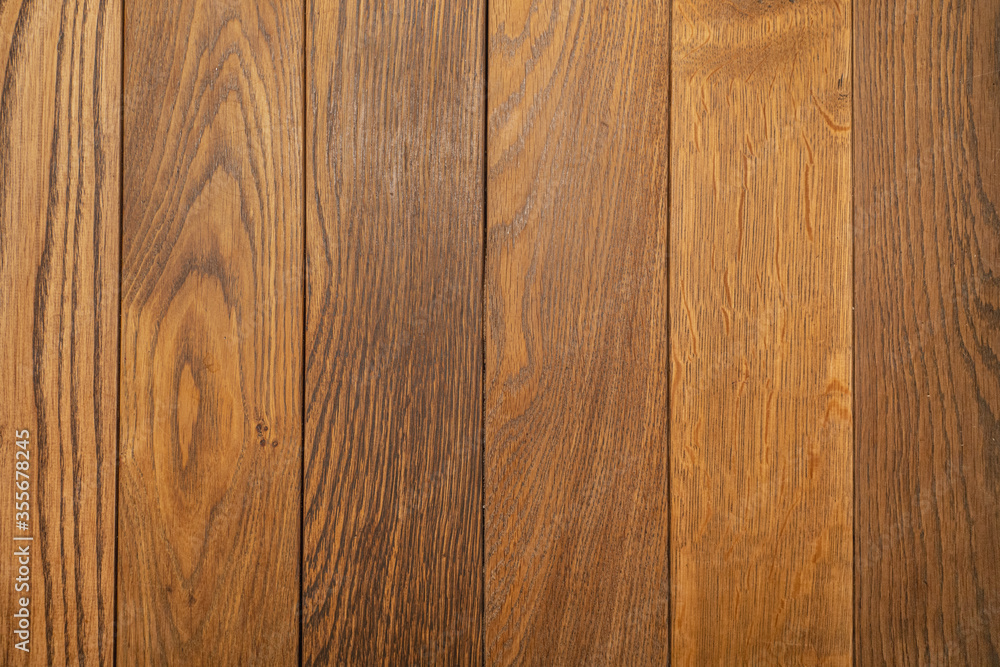Naklejka premium Wood texture background, closeup wood planks. Wooden surface background