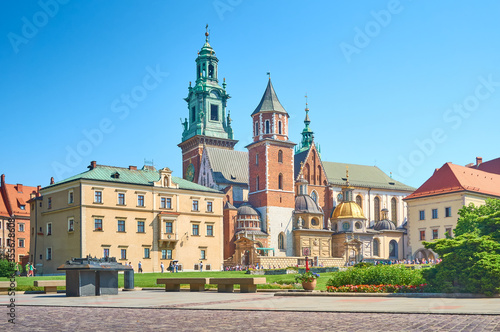 The Cathedral of St. Stanislaus and Wenceslaus  Polish. Bazylika archikatedralna w. Stanis  awa i   w. Wac  awa  is the archcathedral church of the Krak  w Archdiocese of the Roman Catholic Church