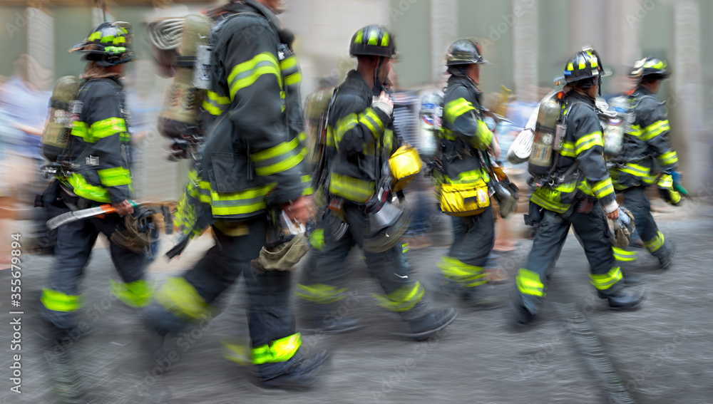 fire trucks and firefighters brigade in the city fire trucks and firefighters brigade in the city