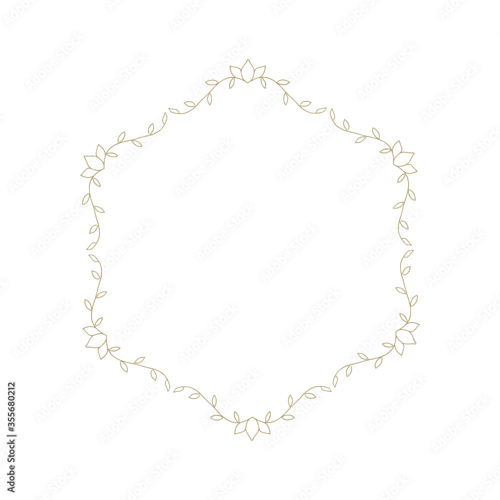 frame with floral ornament frame with floral ornament