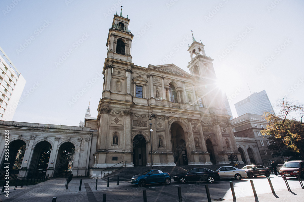 Fototapeta premium Old church wide angle lens
