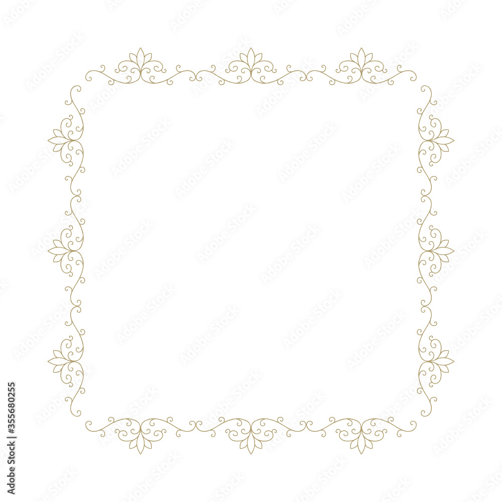 frame with floral ornament frame with floral ornament