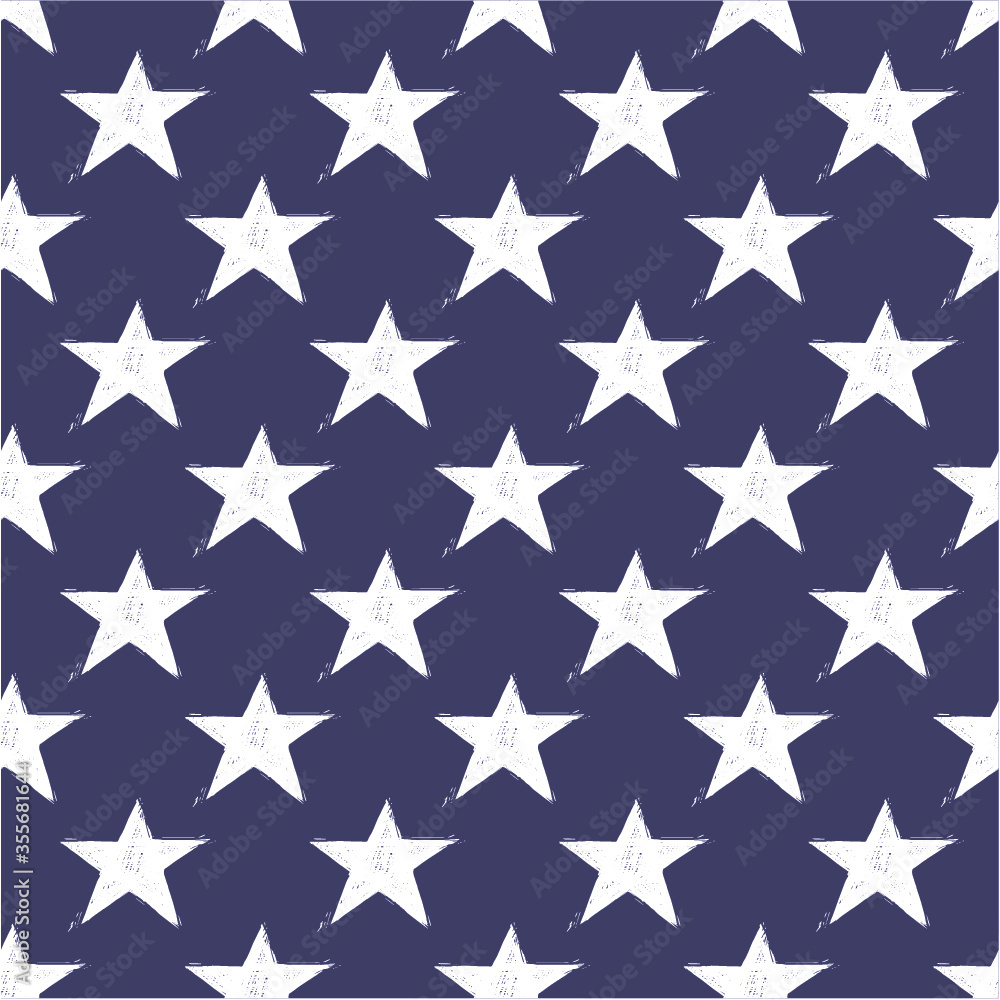 Obraz premium Seamless pattern with stars