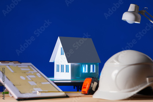 Construction company. Drawi...