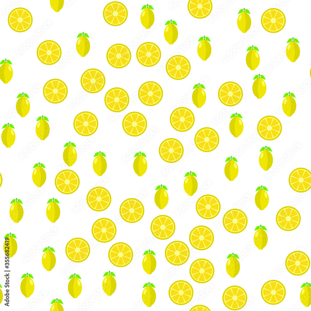 Seamless background of lemon fruit. Lemon flat style. Vector illustration.
Seamless background of lemon fruit. Lemon flat style. Vector illustration.