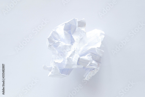 crumpled paper background  white wrinkled paper