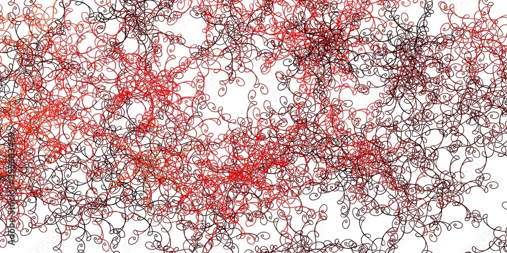 Light Red, Yellow vector pattern with curves. Light Red, Yellow vector pattern with curves.