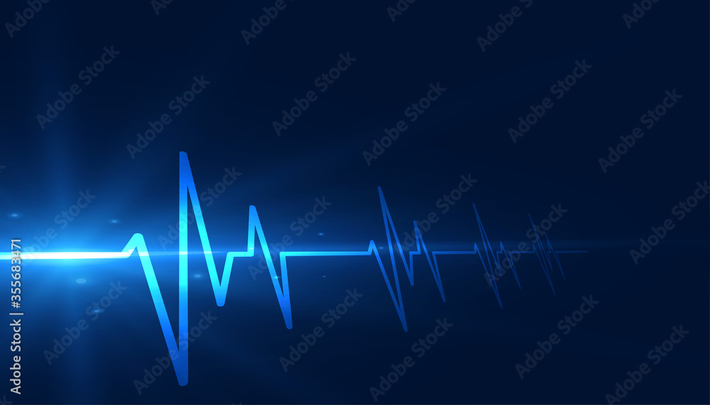 cardiograph heartbeat lines medical healthcare background design