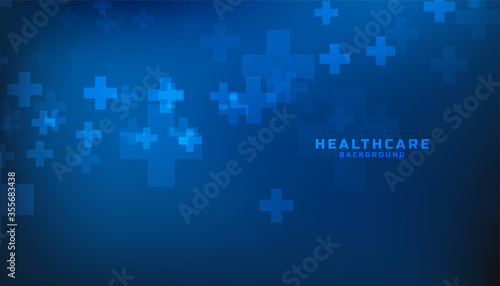 blue healthcare and medical background with plus sign