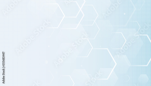 hexagonal empty background for medical and healthcare industry