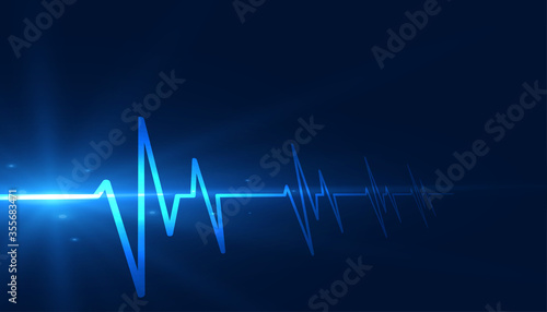 cardiograph heartbeat lines medical healthcare background design