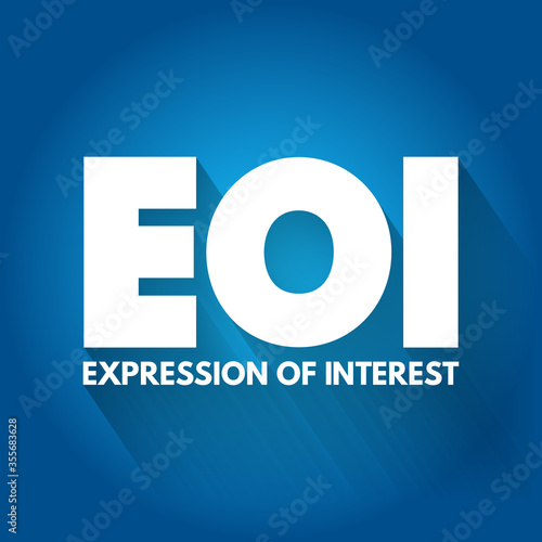 EOI - Expression of Interest acronym, business concept background