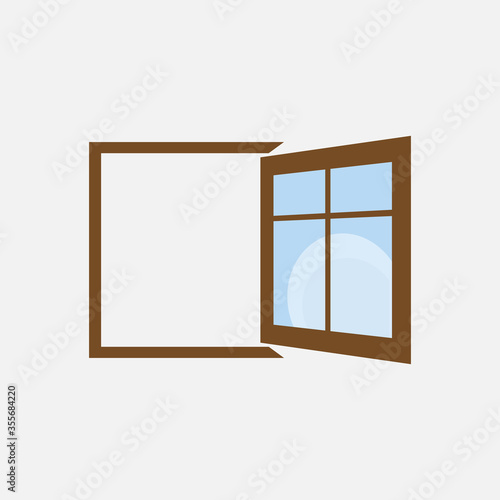 Window. vector Simple modern icon design illustration.