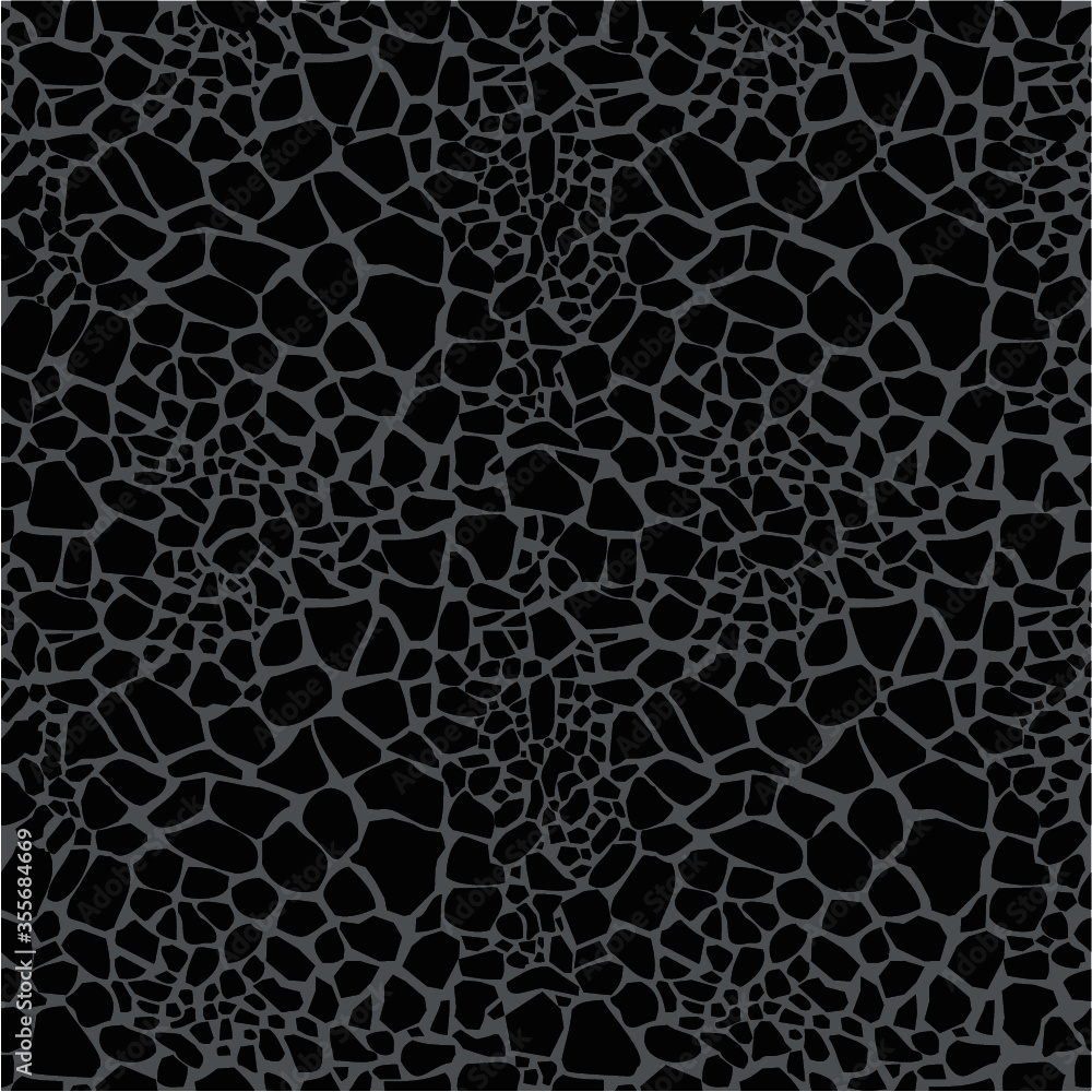 Fototapeta premium Giraffe skin seamless vector pattern