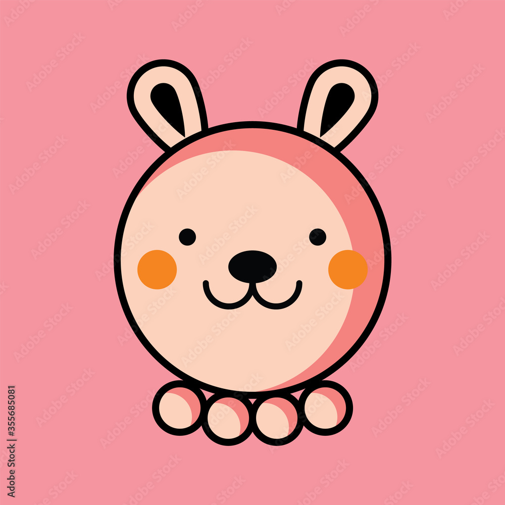 cute little bunny rabbit icon symbol graphic vector design cute little bunny rabbit icon symbol graphic vector design