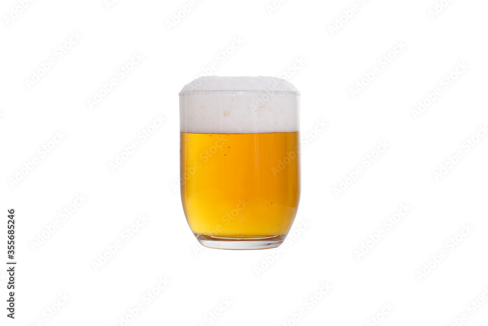 Beer glass with foam Beer glass with foam