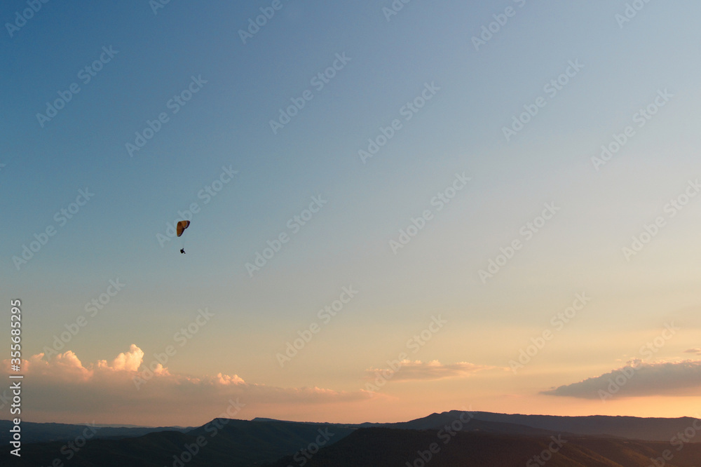 Sunset Paragliding beautiful sky Sunset Paragliding beautiful sky