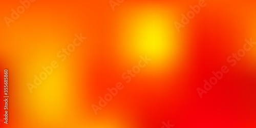 Dark Orange vector abstract blur drawing.