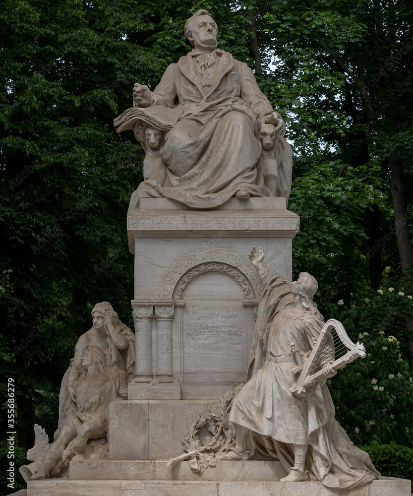The Richard Wagner Monument, Memorial Sculpture Located In Tiergarten In Berlin, Germany