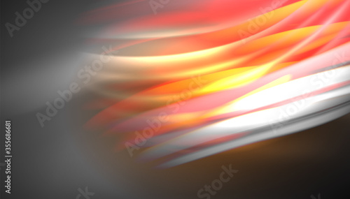 Creative fluid wave lines abstract background. Trendy abstract layout template for business or technology presentation  internet poster or web brochure cover  wallpaper