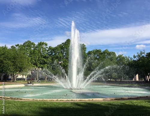 Fountain in the President Wilson Square - Dijon, France