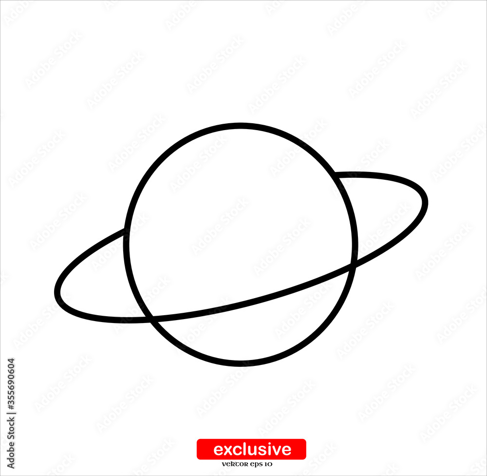 space and planet icon.Flat design style vector illustration for graphic and web design. space and planet icon.Flat design style vector illustration for graphic and web design.