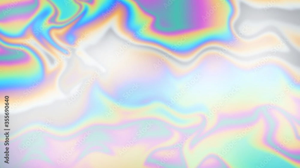 Abstract holographic distortions. Air background with trendy multicolor gradation. Blurry illustration, beautiful trendy gradient with copy space. Vector EPS10, not trace image, include mesh gradient