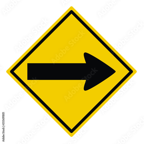 turn left or right sign, turn left or turn right signal, traffic sign vector