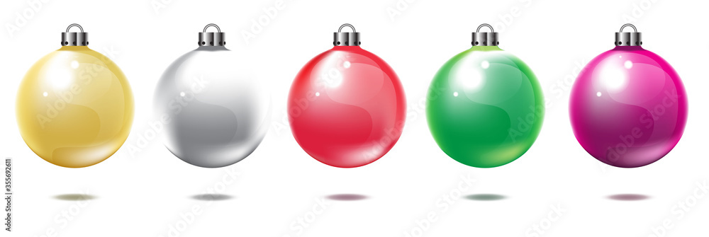 3d Realistic Colourful Balloons collection. Holiday illustration of flying glossy balloons. Isolated on white background. Vector Illustration. 3d Realistic Colourful Balloons collection. Holiday illustration of flying glossy balloons. Isolated on white background. Vector Illustration.