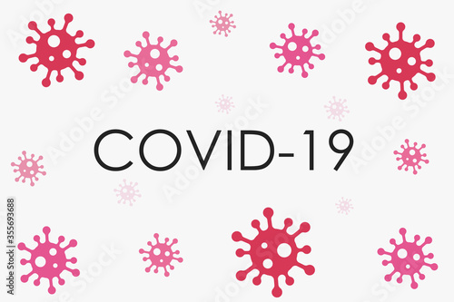 Coronavirus disease COVID-19 infection medical illustration 
