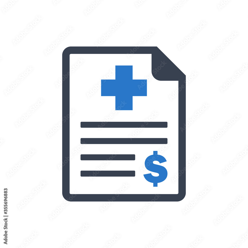 Medical bill icon Medical bill icon