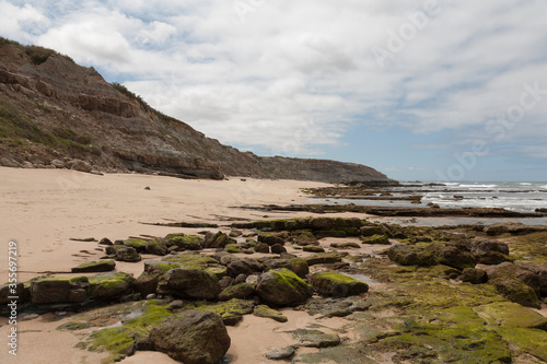 low tide at Praia dos Frades near Peniche, Portugal