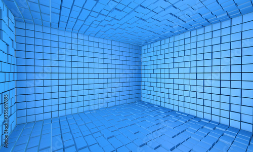 
3D wallpaper - Abstract cubes 3d render - Illustration 