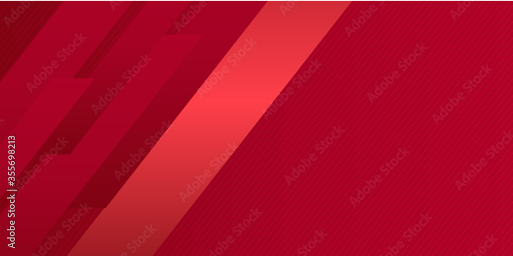 Obraz premium Red Background with shiny stripe lines. Modern black red abstract wave curved background for presentation design
