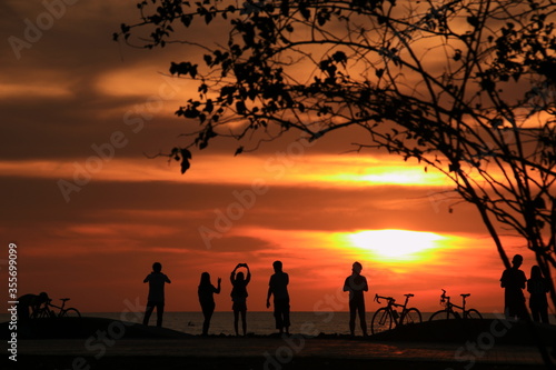 sunrise on the beach