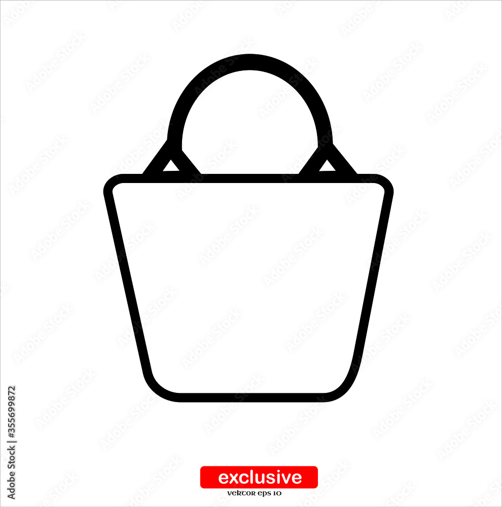 bag icon.Flat design style vector illustration for graphic and web design. bag icon.Flat design style vector illustration for graphic and web design.