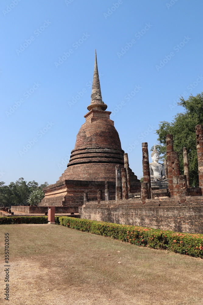 Stupa du parc historique de Sukhothaï, Thaïlande