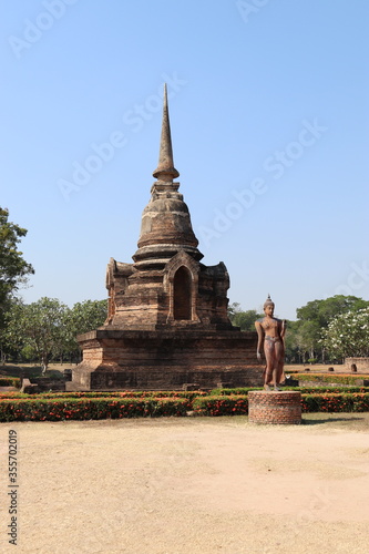 Temple du parc historique de Sukhothaï, Thaïlande