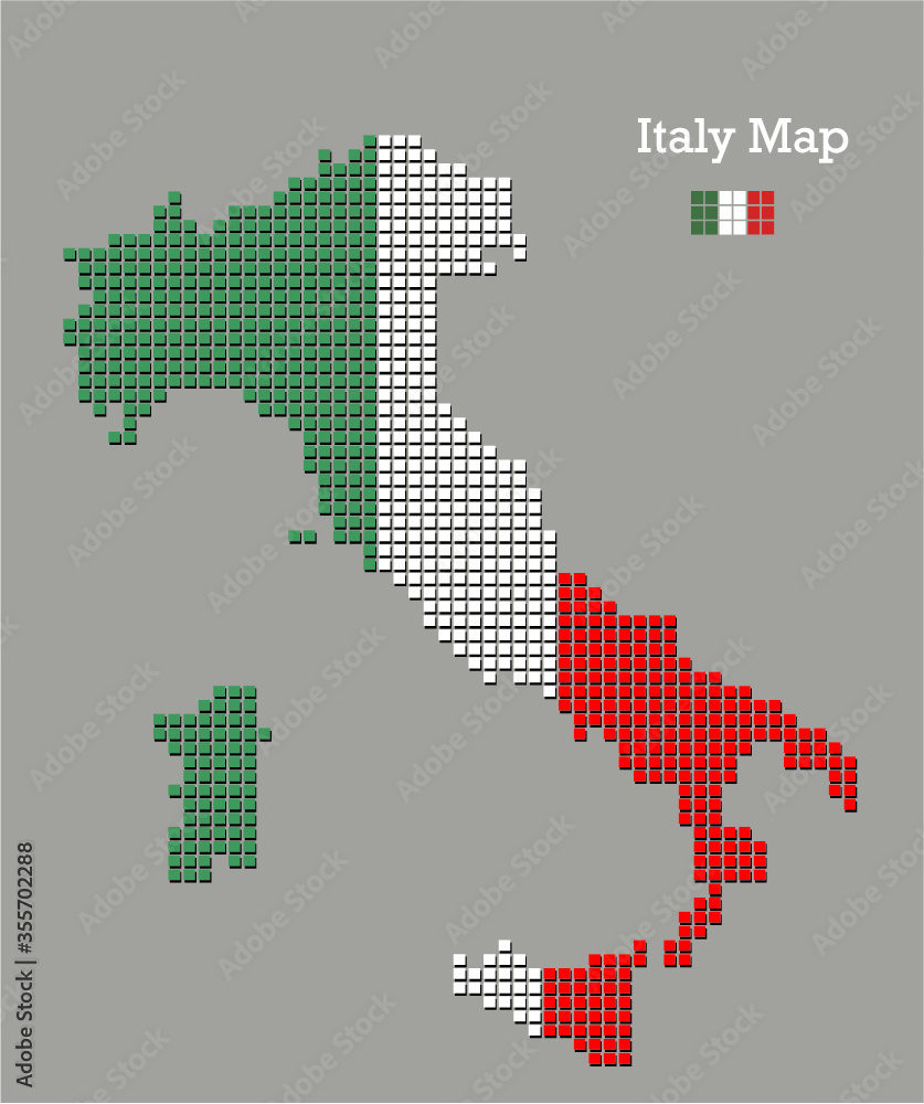 Italy vector map