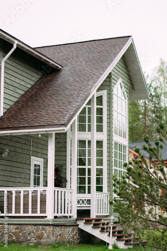 wooden house in the garden