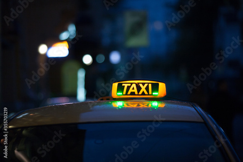 Taxi light box signage